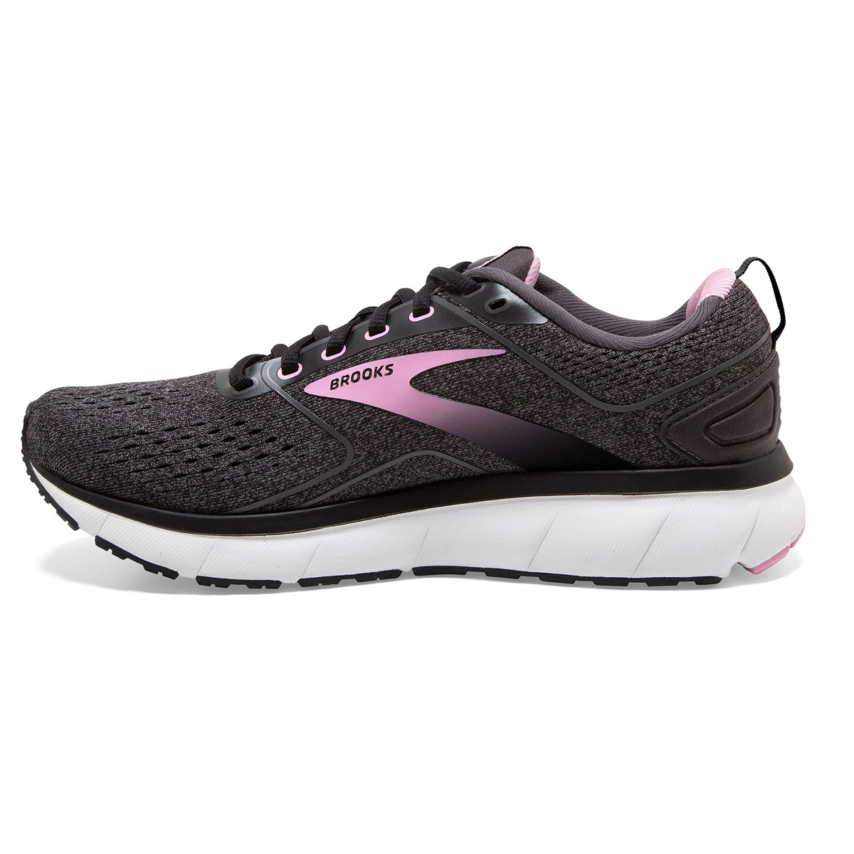 Brooks Women's Transmit 3 Running Shoe - Black/Lilac Sachet/Blackened Pearl - 11 Medium