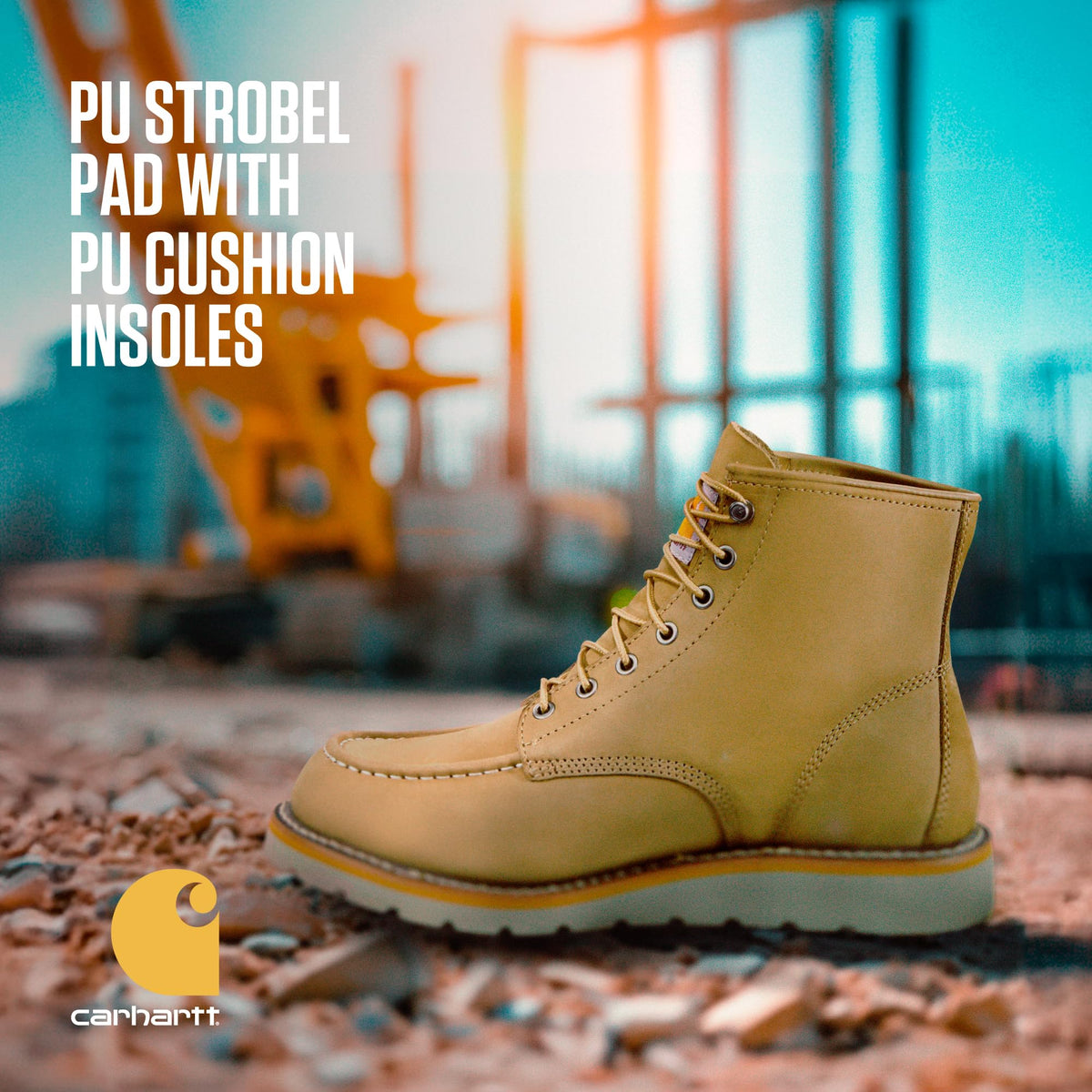 Carhartt Men's 6" Moc Toe Wedge Boot Ankle, Grey, 10 Wide