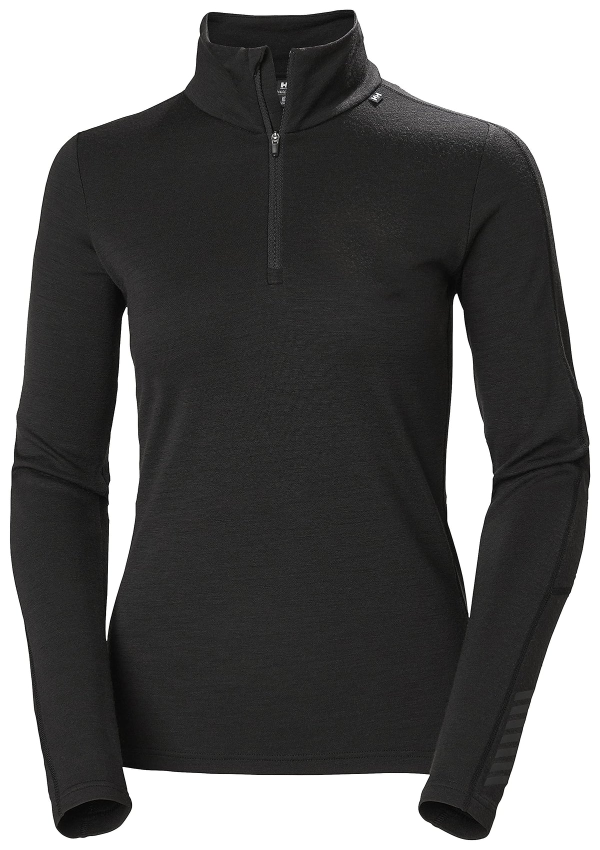 Helly-Hansen Womens LIFA Merino Lightweight 1/2 Zip Base Layer Shirt, 990 Black, Small