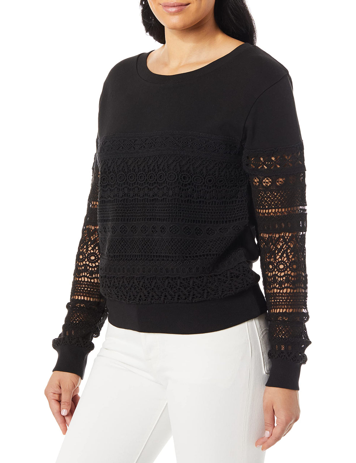 Joe's Jeans Women's Martina Sweatshirt Sweater, Black, M