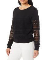 Joe's Jeans Women's Martina Sweatshirt Sweater, Black, M