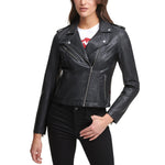 Levi's Women's Faux Leather Moto Jacket (Regular & Plus Size), Classic Black, 3X
