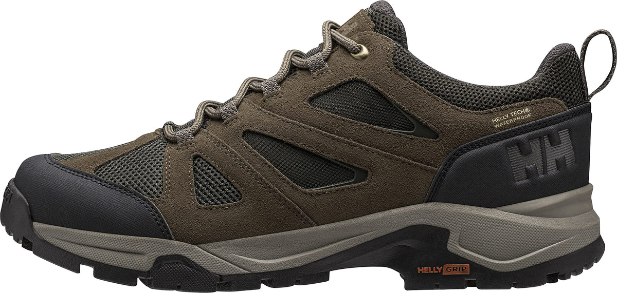 Helly-Hansen Mens Switchback Trail Low HT Performance Lightweight Hiking Sneaker Shoe, 706 Walnut/Espresso/Black, 9