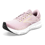 Brooks Women's Glycerin 20 Neutral Running Shoe - Pink/Yellow/White - 5 Medium