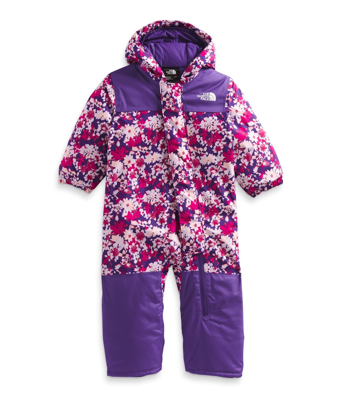The North Face Freedom Snowsuit - Infants' Peak Purple Valley Floral Print, 24M