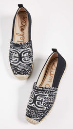 Sam Edelman Women's Khloe 4 Espadrilles, Black Multi, 6.5 Medium US