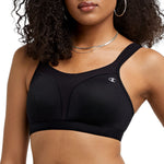 Champion womens Spot Comfort Full Support Sports Bra, Black, 38D US