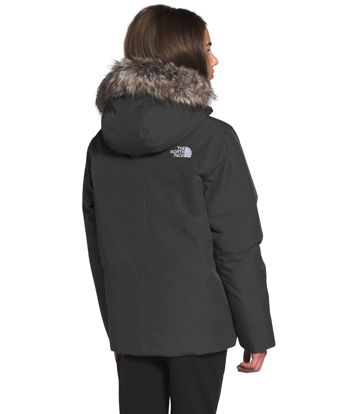 THE NORTH FACE Girl's Greenland Down Parka (Little Kids/Big Kids) Asphalt Grey Heather LG (14-16 Big Kids)