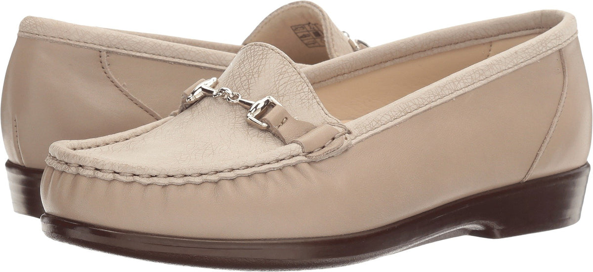 SAS Women's Metro Loafer, Taupe/Linen Web, 7.5