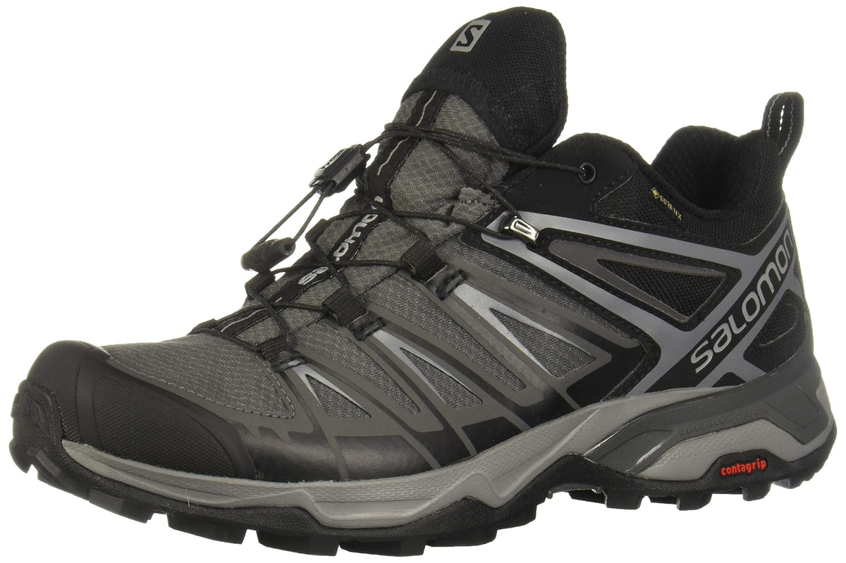 Salomon Men's X Ultra 3 GTX Hiking Shoes, Black/Magnet/Quiet Shade, 8
