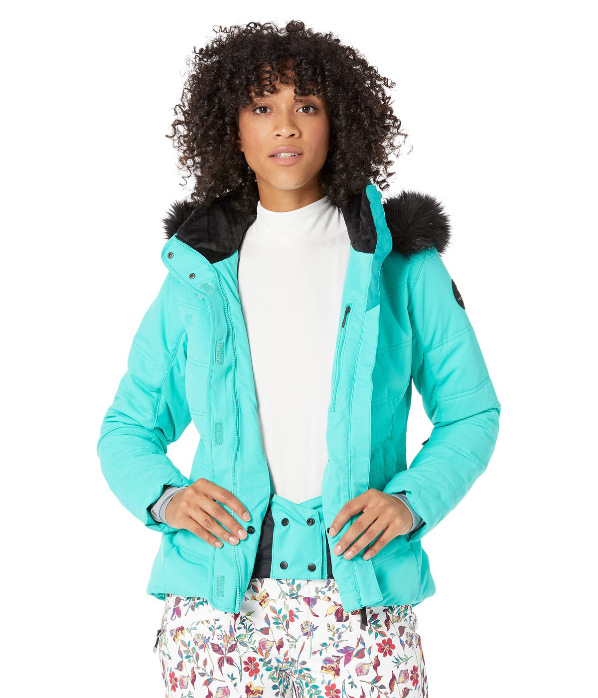 Obermeyer Tuscany II Jacket for Women - Front Zip Closure, Long Sleeves and Internal Cuffs, and Gorgeous Snow Jacket Pixie Dust 0 One Size