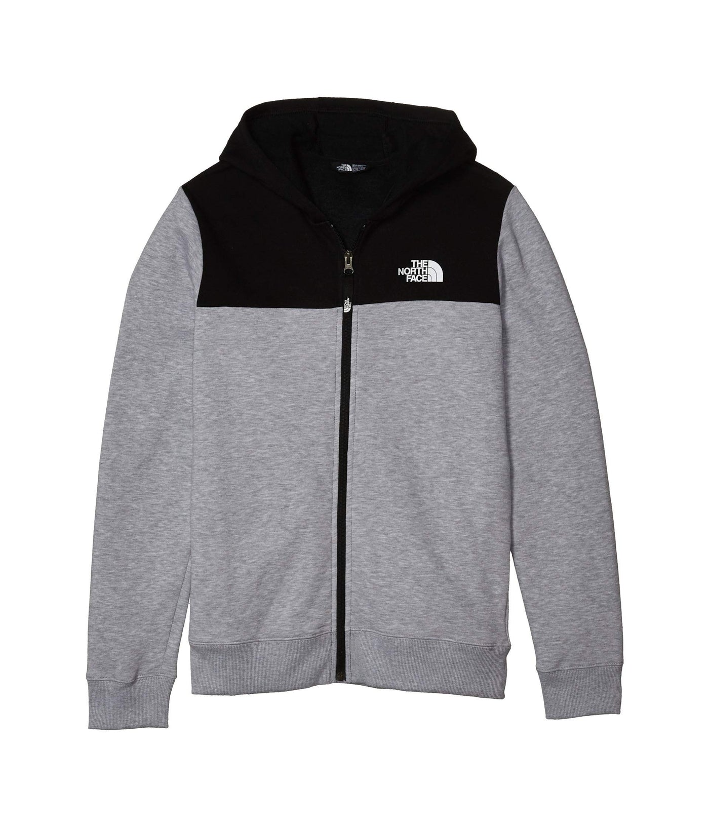 THE NORTH FACE Boys’ Back to School Full Zip Hoodie, TNF Light Grey Heather, Medium