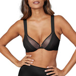 SPANX Brallelujah Allure Lace Full Coverage Very Black/Toasted Oatmeal 32C