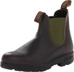 Blundstone Original Series Unisex Chelsea Boots with Water Resistant Leather 5.5 US Men / 7.5 US Women / 4.5 AU Stout Brown/Olive