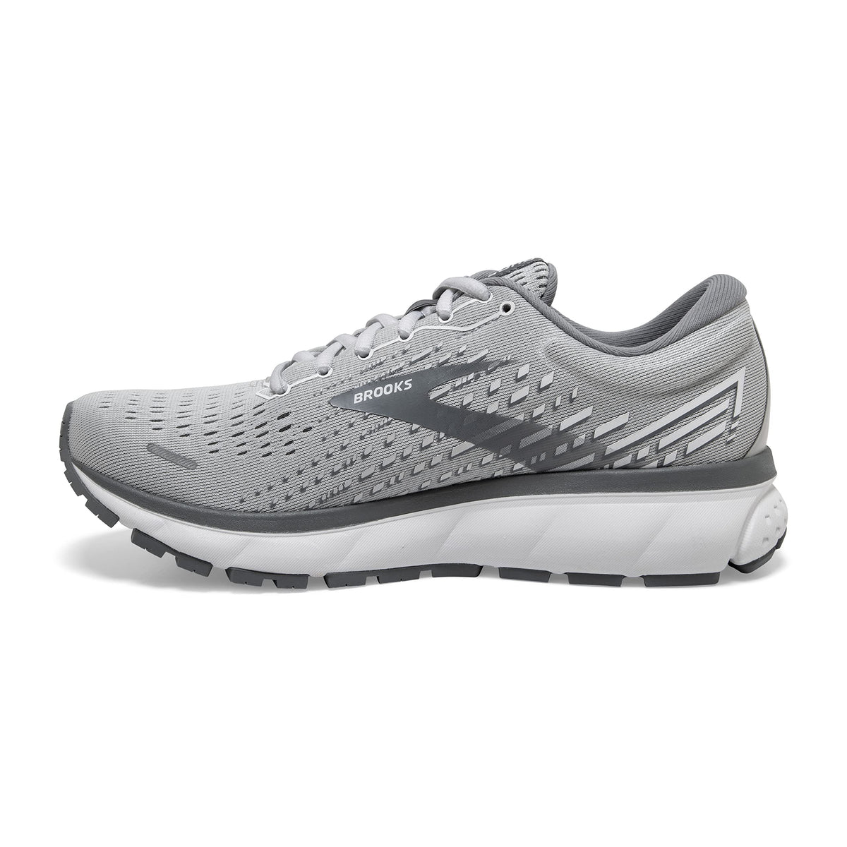 Brooks Women's Ghost 13 Running Shoe - Alloy/Oyster/White - 11.5 Medium