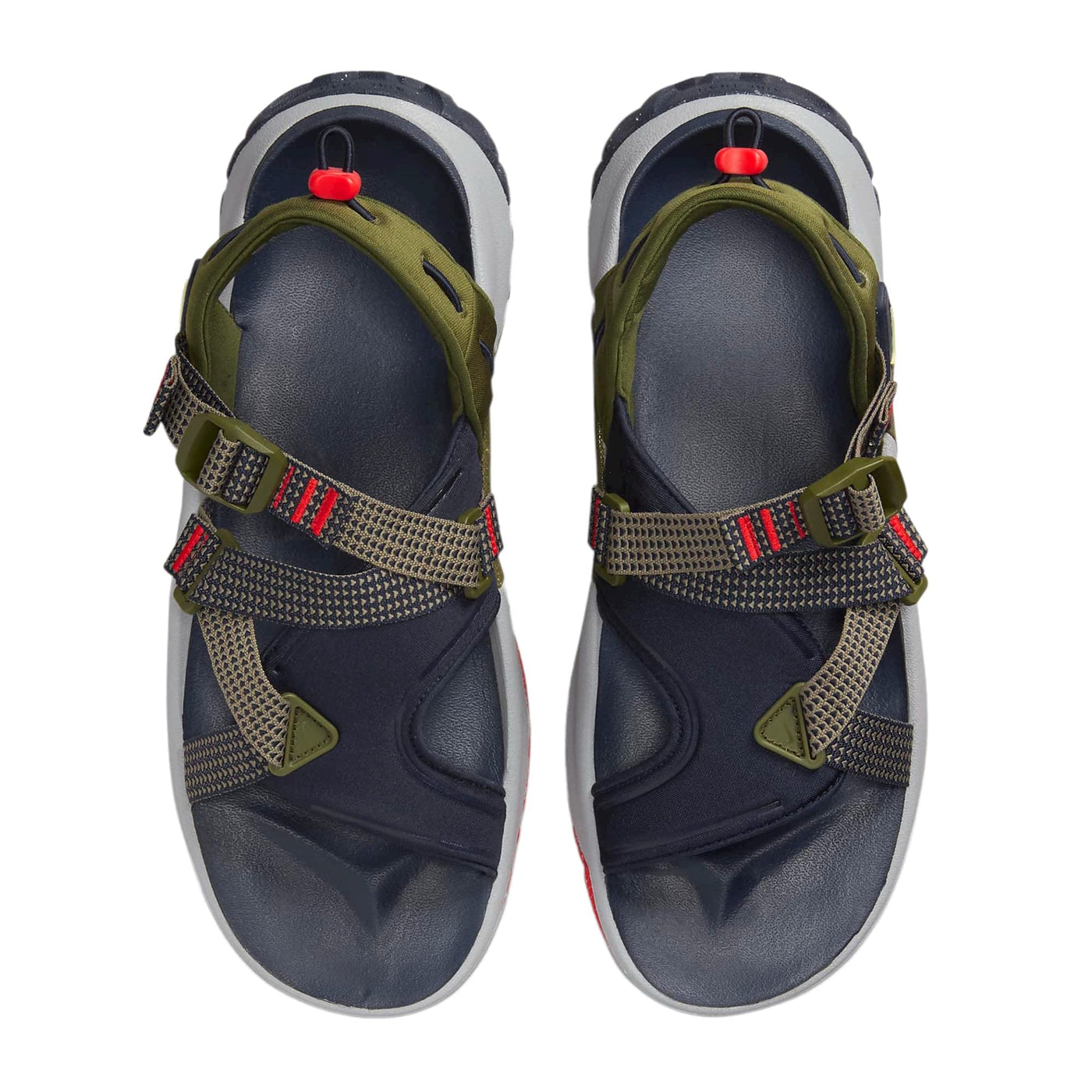 Nike Men's Oneonta Sandals-Men's, Rough Green/Obsidian/Wolf Grey/Citron Tint, US 9