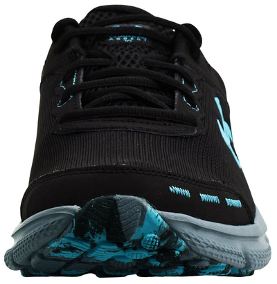Under Armour Men's Charged Assert 10, (003) Black/Black/Blue Surf, 7.5, US