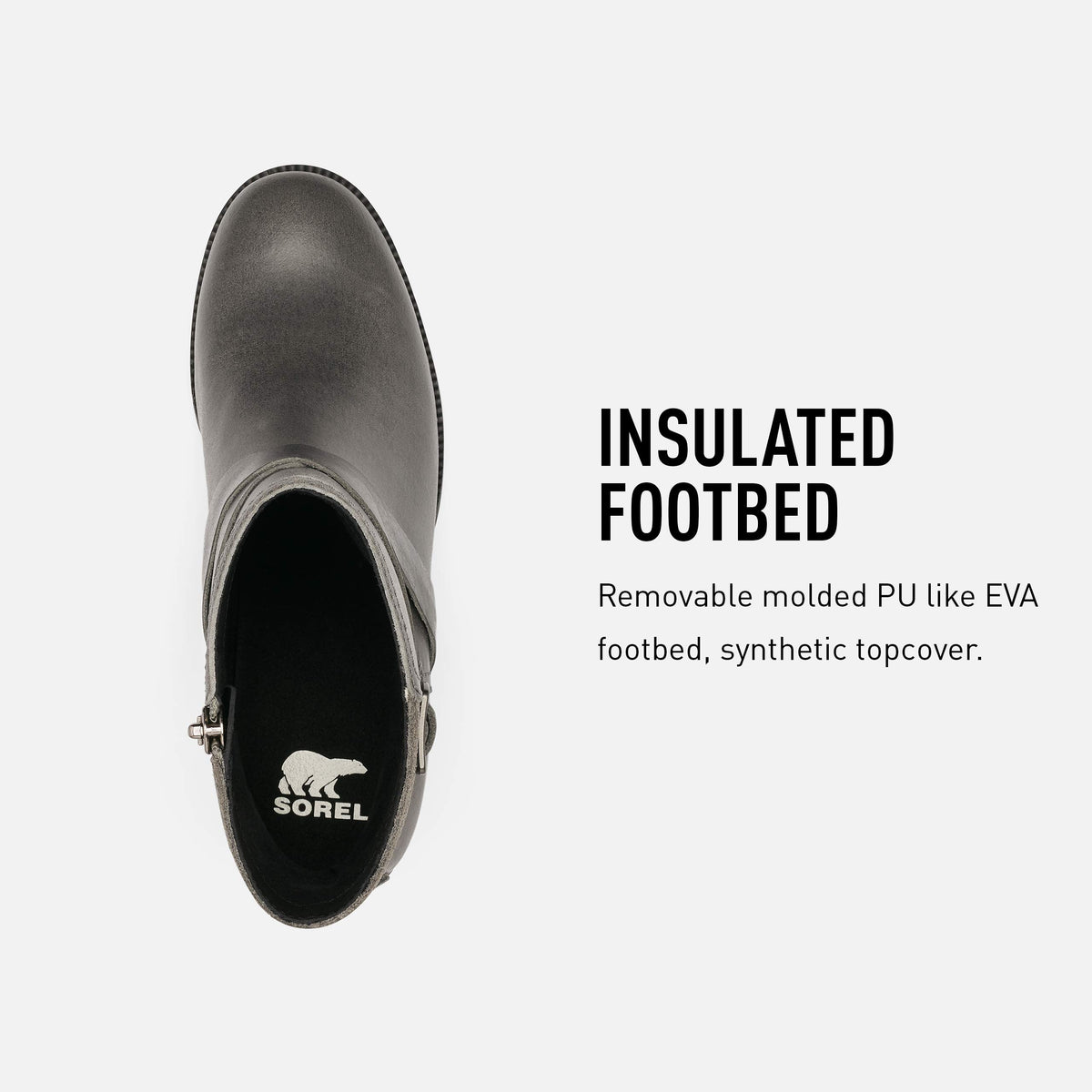 Sorel Women's Cate Buckle Boot - Casual, Light Rain - Waterproof - Quarry - Size 7.5