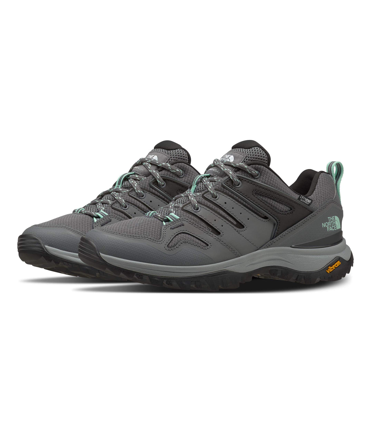 THE NORTH FACE Women's Hedgehog Fastpack II Waterproof Hiking Shoes, Zinc Grey/Moonlight Jade, 10.5