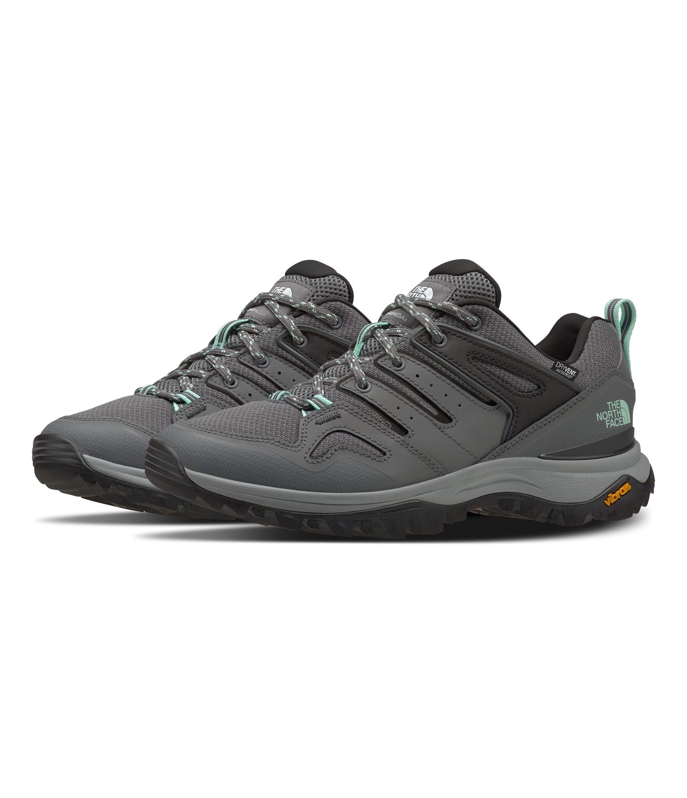 THE NORTH FACE Women's Hedgehog Fastpack II Waterproof Hiking Shoes, Zinc Grey/Moonlight Jade, 7