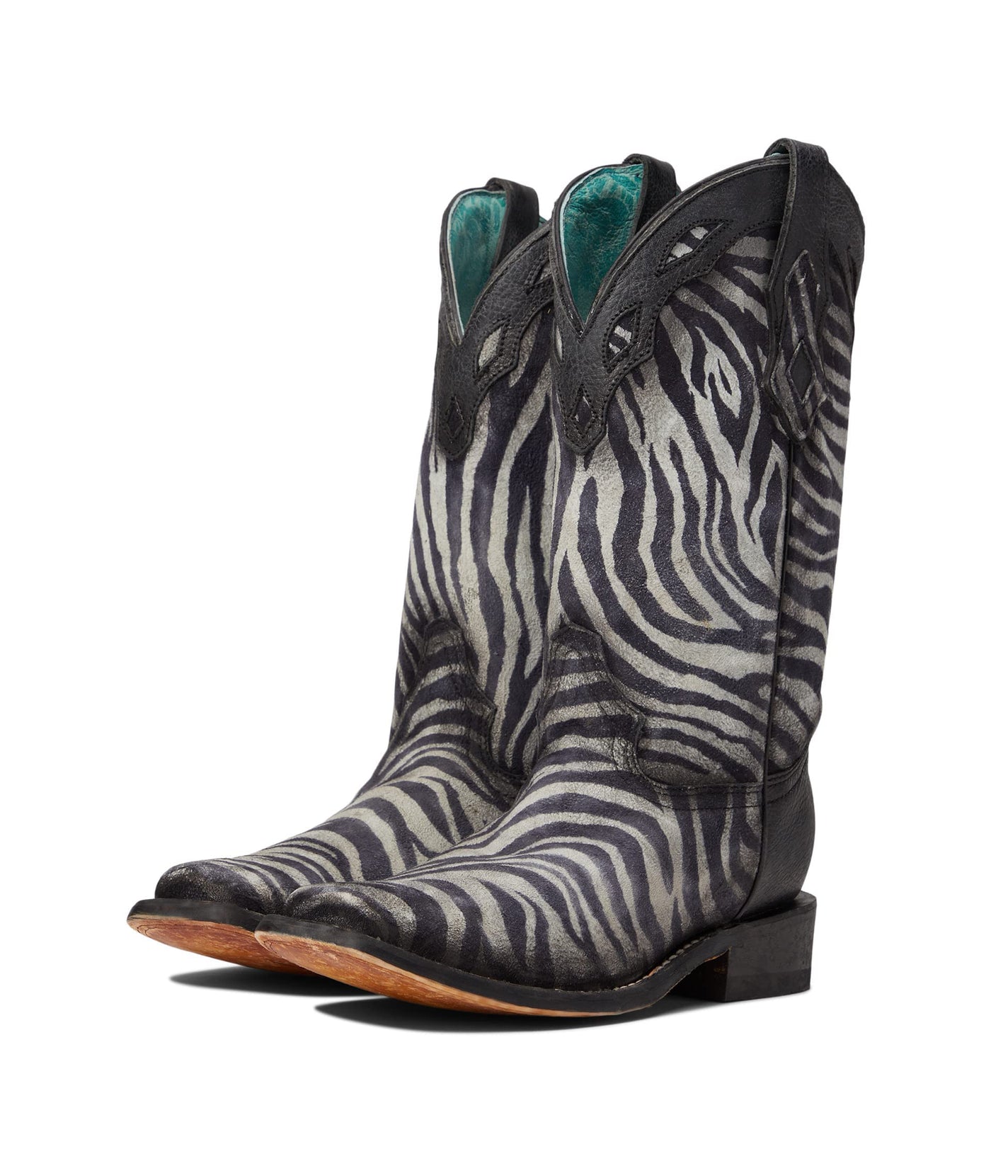 Corral Boots C3860 White/Black Zebra 7 B (M)