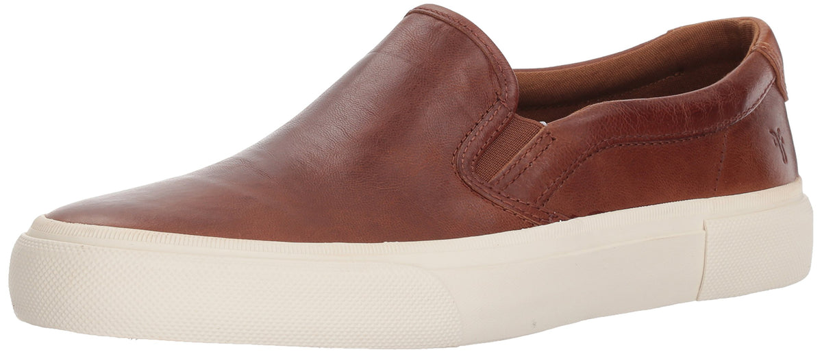 Frye Men's Ludlow Slip On Sneaker, Cognac, 10