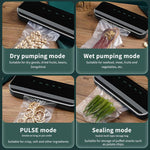 Vacuum Sealer Machine, Full Automatic Food Sealer, Vacuum Sealers Bags for Food Air Sealing System for Food Sealer Dry/Moist Food Preservation Modes