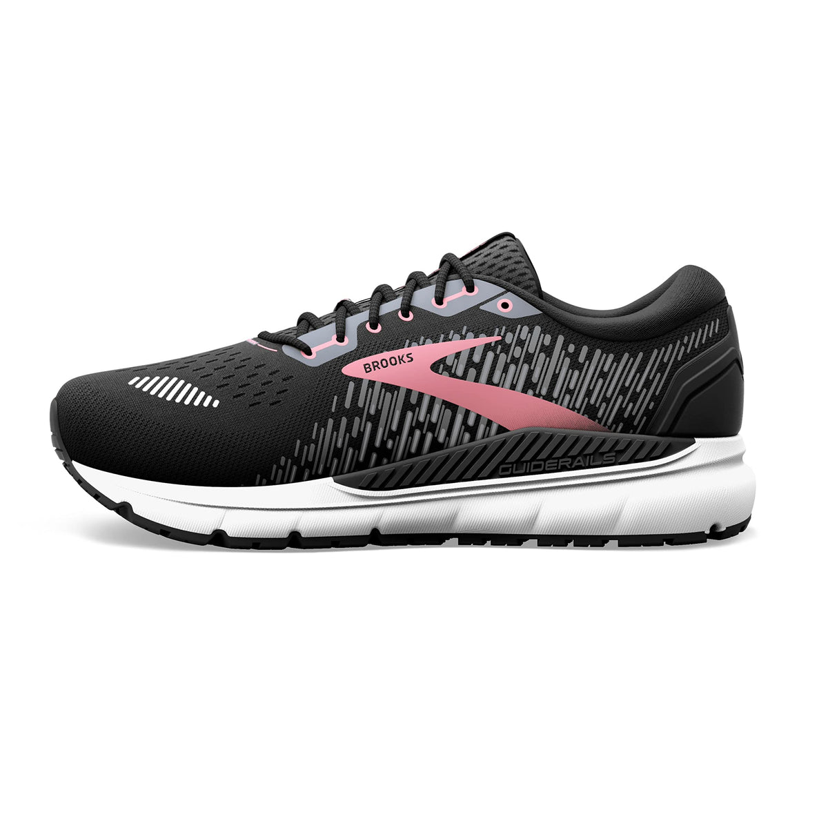 Brooks Women's Addiction GTS 15 Supportive Running Shoe - Black/Ebony/Mauvewood - 11 X-Wide
