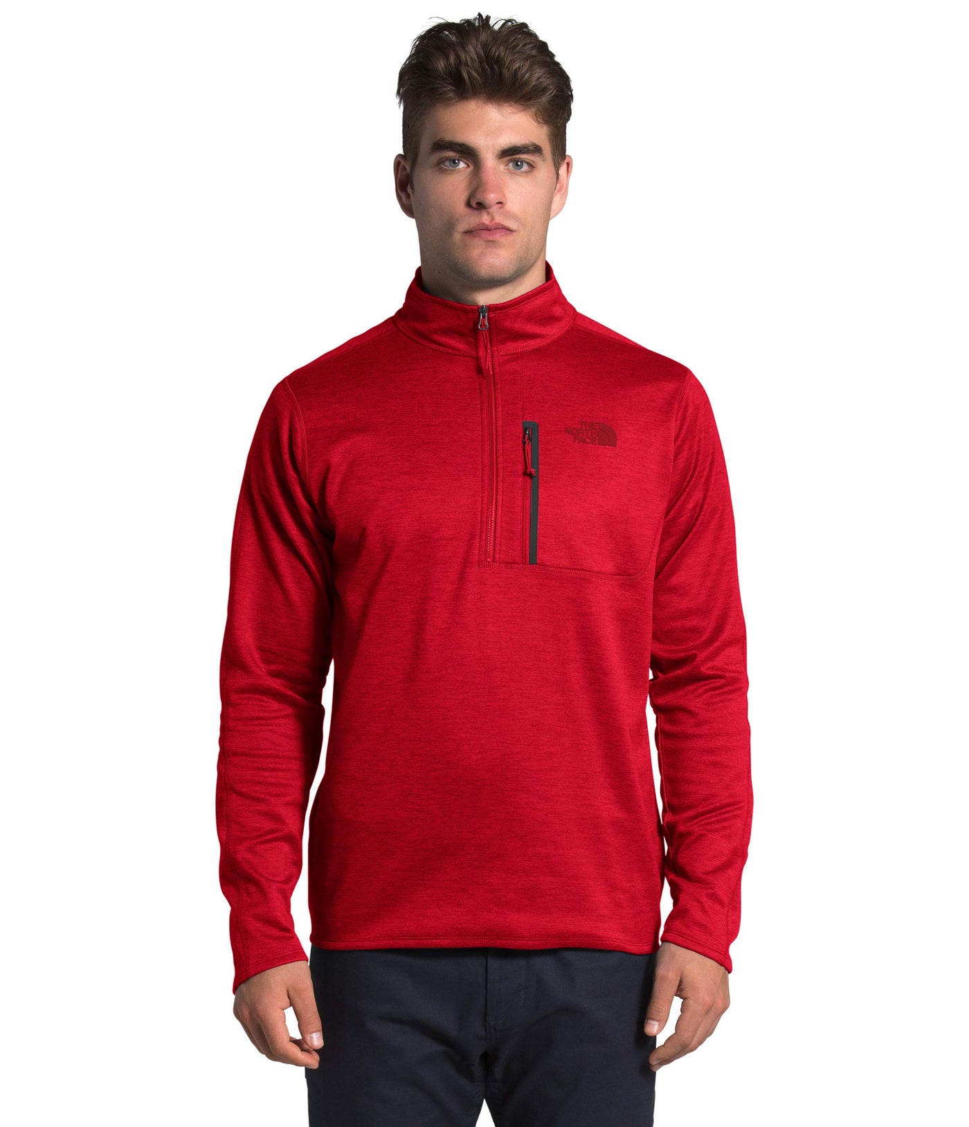 THE NORTH FACE Canyonlands 1/2 Zip - Men's TNF Red Heather Large