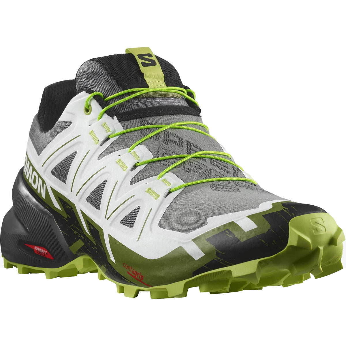 Salomon Speedcross 6 Black/White/Acid Lime 9 D (M)