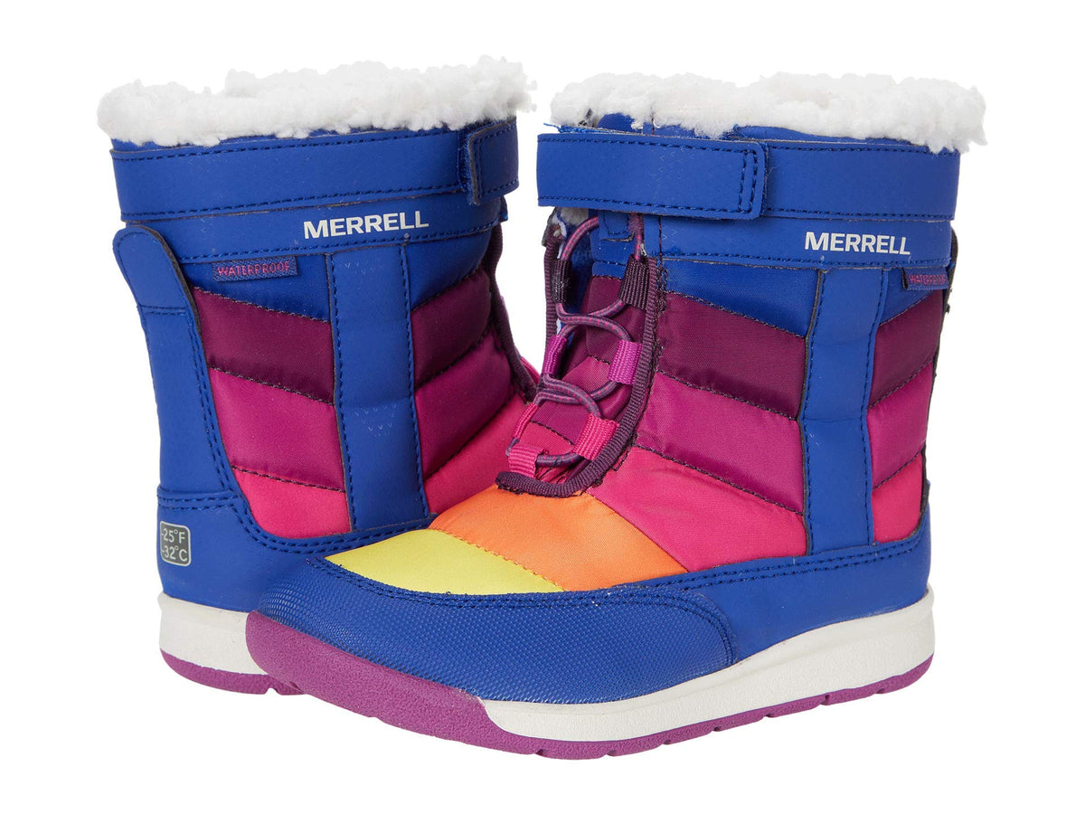 Merrell Alpine Puffer Snow Boot, Purple/Pink, 10 US Unisex Little Kid
