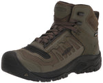 KEEN Utility Men's Reno Mid Height Soft Toe Flexible Waterproof Athletic Work Boots, Dark Olive/Black, 10.5