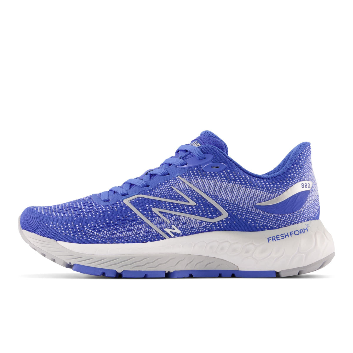 New Balance Women's, Fresh Foam 880 v2 Running Shoe 12 Wide Bright Lapis/Light Aluminum