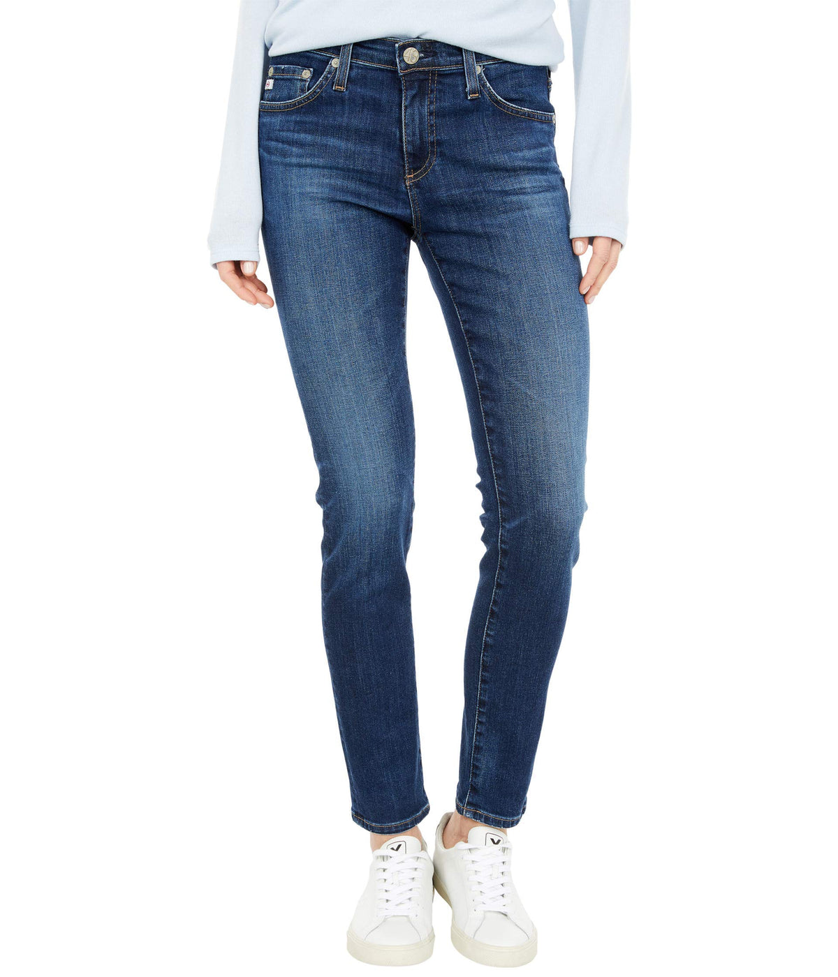 AG Adriano Goldschmied Prima Mid-Rise Cigarette Ankle in 4 Years Kindling 4 Years Kindling 24 28