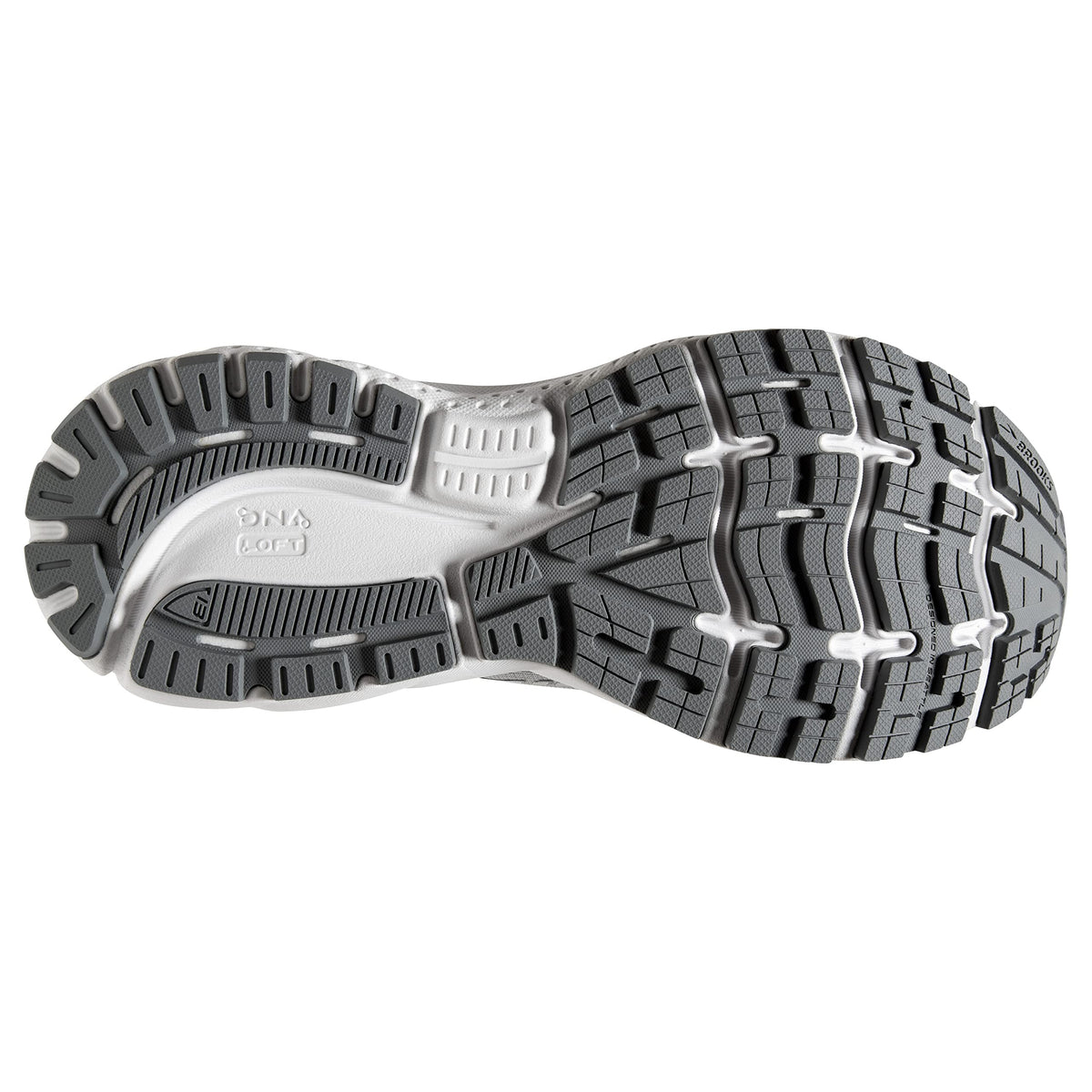 Brooks Women's Ghost 13 Running Shoe - Alloy/Oyster/White - 11.5 Medium