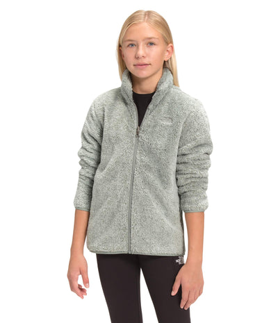 THE NORTH FACE Girl's Suave Oso Fleece Jacket (Little Kids/Big Kids) Wrought Iron Heather MD (10-12 Big Kids)