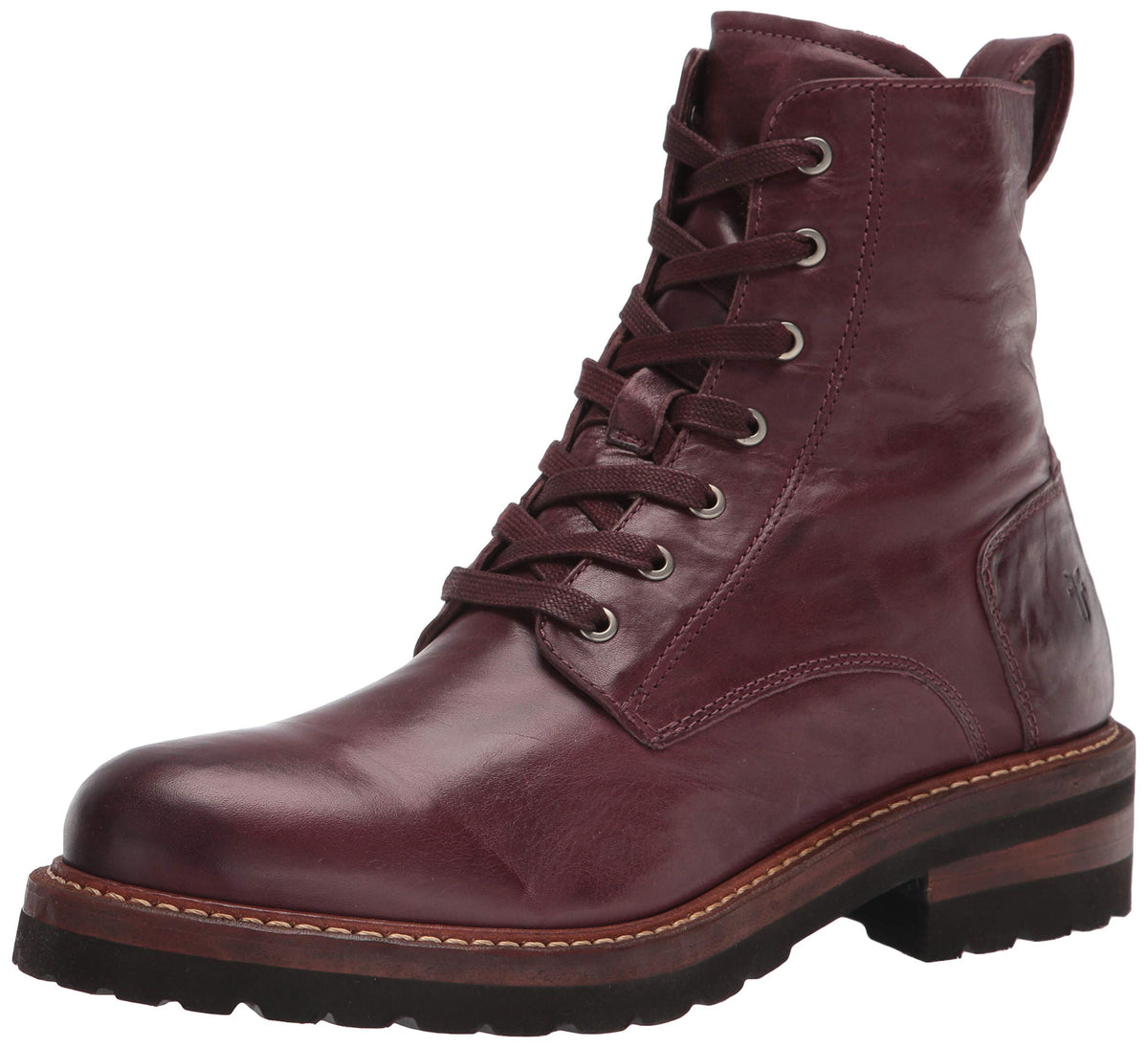 Frye Women's Ella Moto Lace Ankle Boot 7.5 Oxblood
