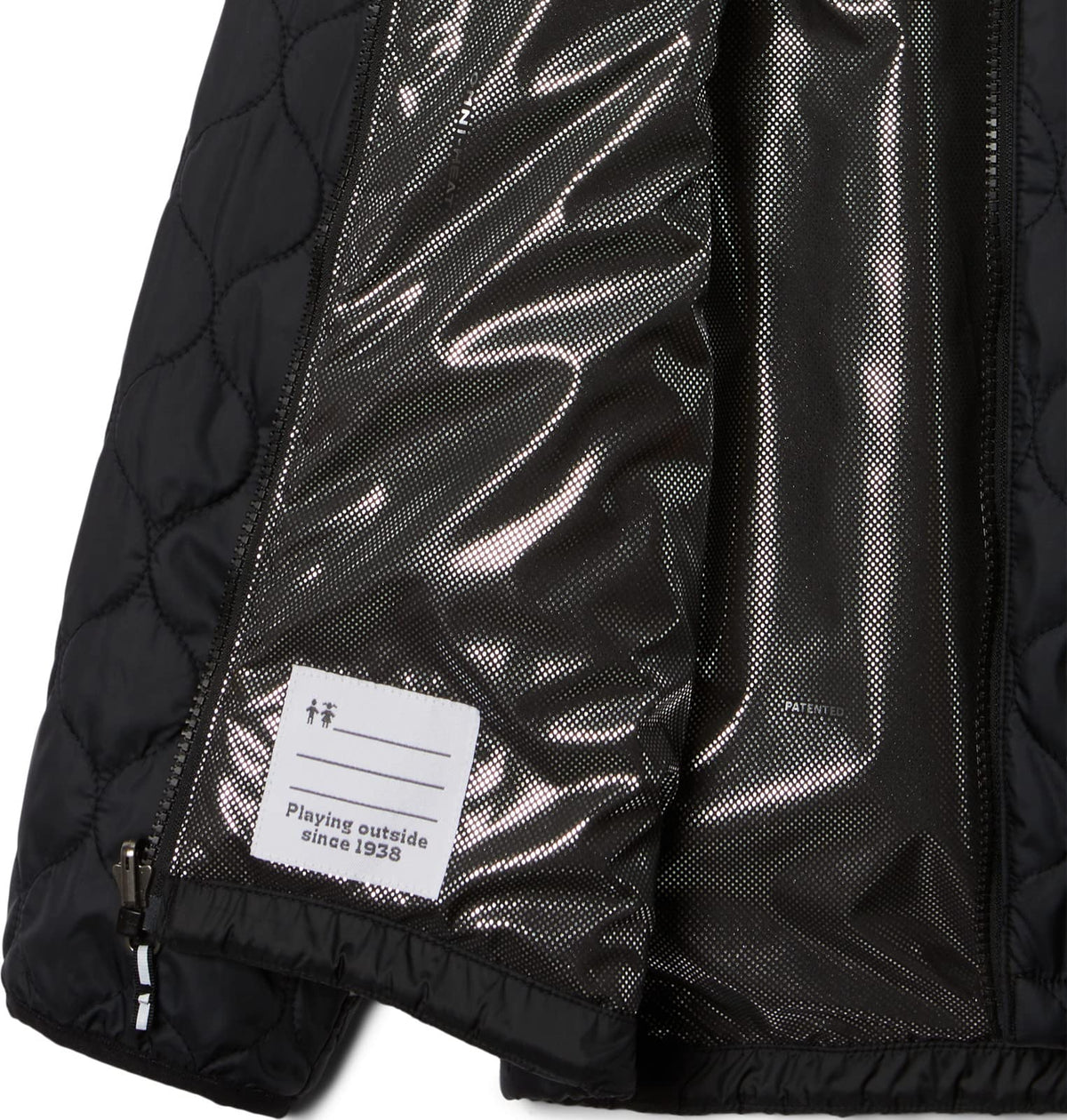 Columbia Youth Girls Whirlibird II Interchange Jacket, Black Whimsy, X-Large