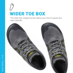 Xero Shoes Men's Mesa Trail Barefoot Waterproof Trail Runner, Steel, 11