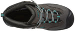 KEEN Women's Laurel Mid Height Leather Waterproof Trail Runner 6.5 Steel Grey/Baltic