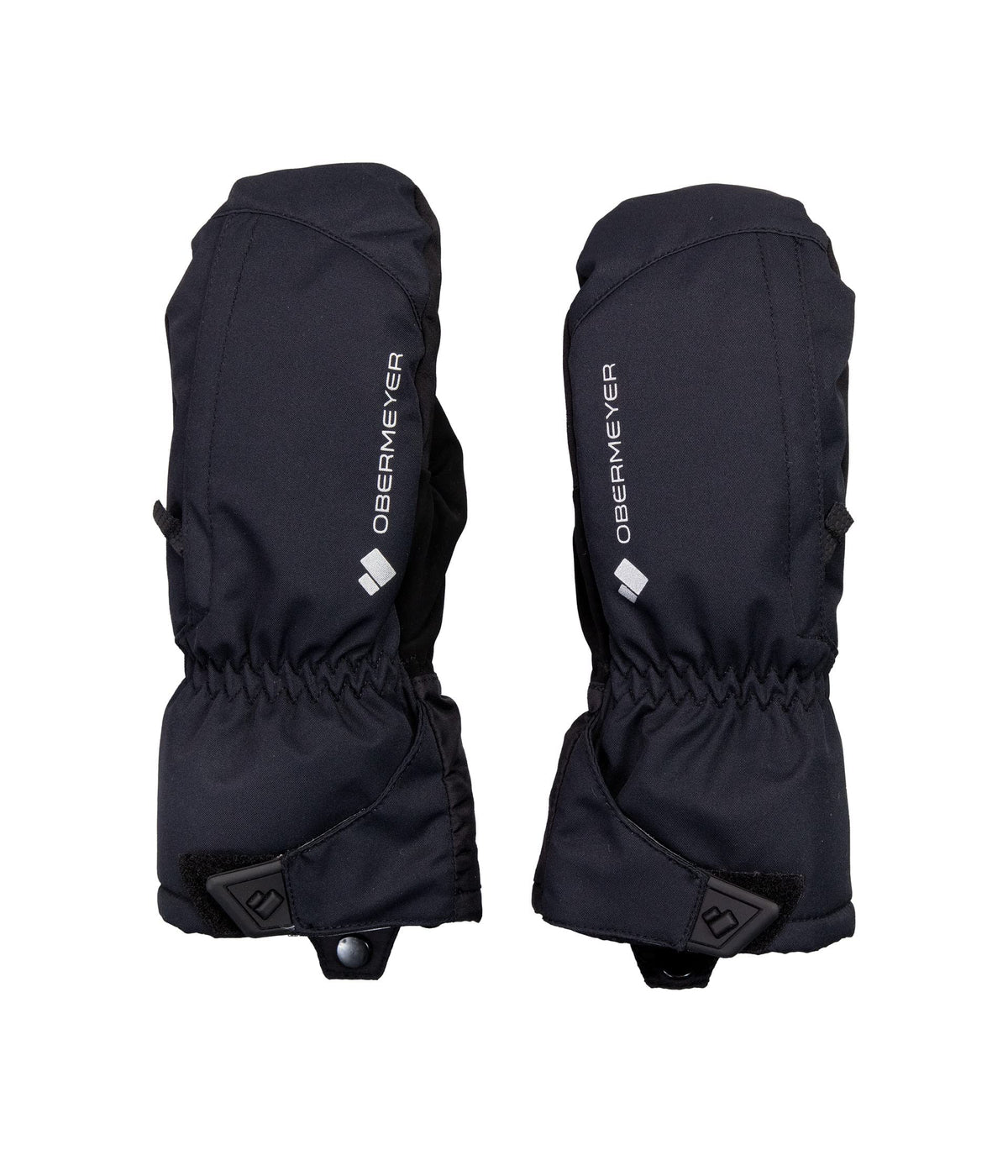 Obermeyer Kids Molten Mitten For Little Kids and Big Kids - Elastic Cuffs With Adjustable Strap, Cozy and Practical Mittens Black XL (13-14 yrs) One Size