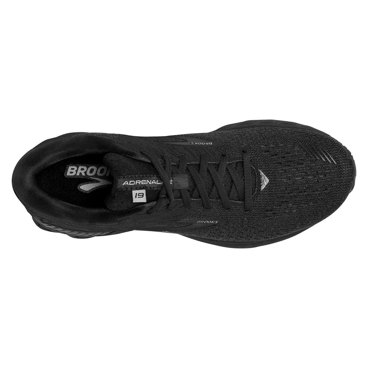 Brooks Mens Adrenaline GTS 19 Running Shoe - Black/Ebony - 2E - 10.0