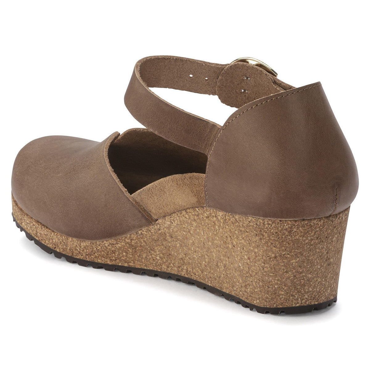 Birkenstock Papillio Mary Wedge Sandal - Leather Cognac Leather 1 EU 37 (US Women's 6-6.5) Narrow