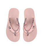 THE NORTH FACE Youth Base Camp Flip Flops, Pearl Blush/Multi Floral Camo Print, 4