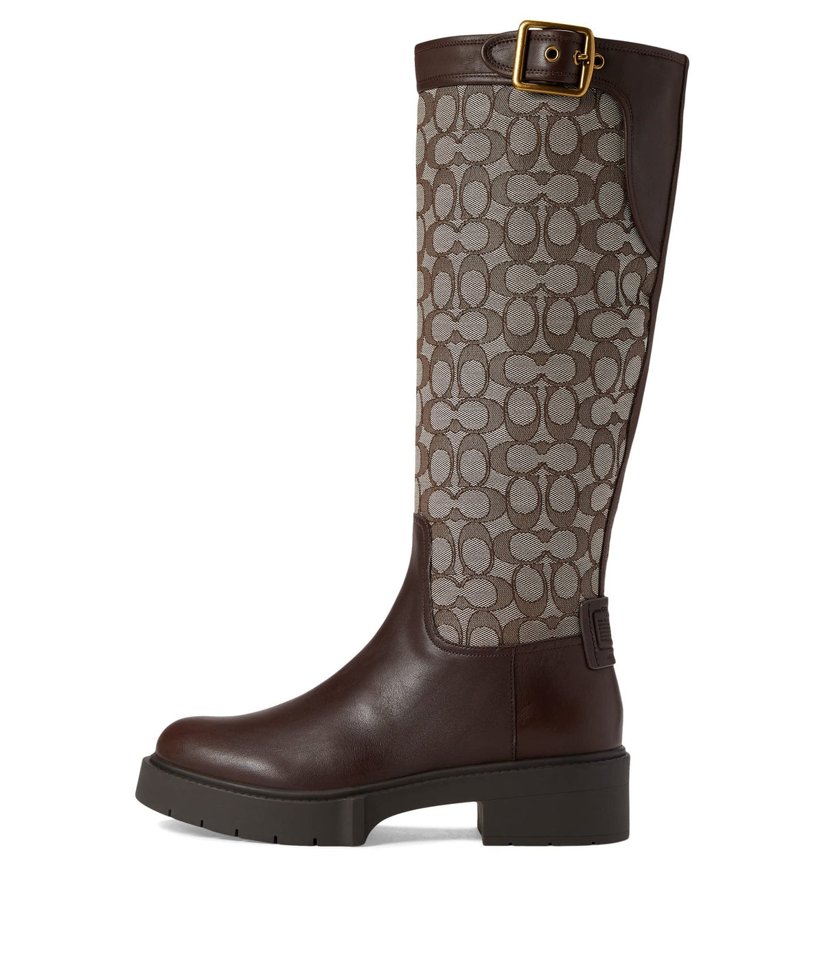 Coach Lilli Jacquard Boot Oak/Maple 5 B (M)