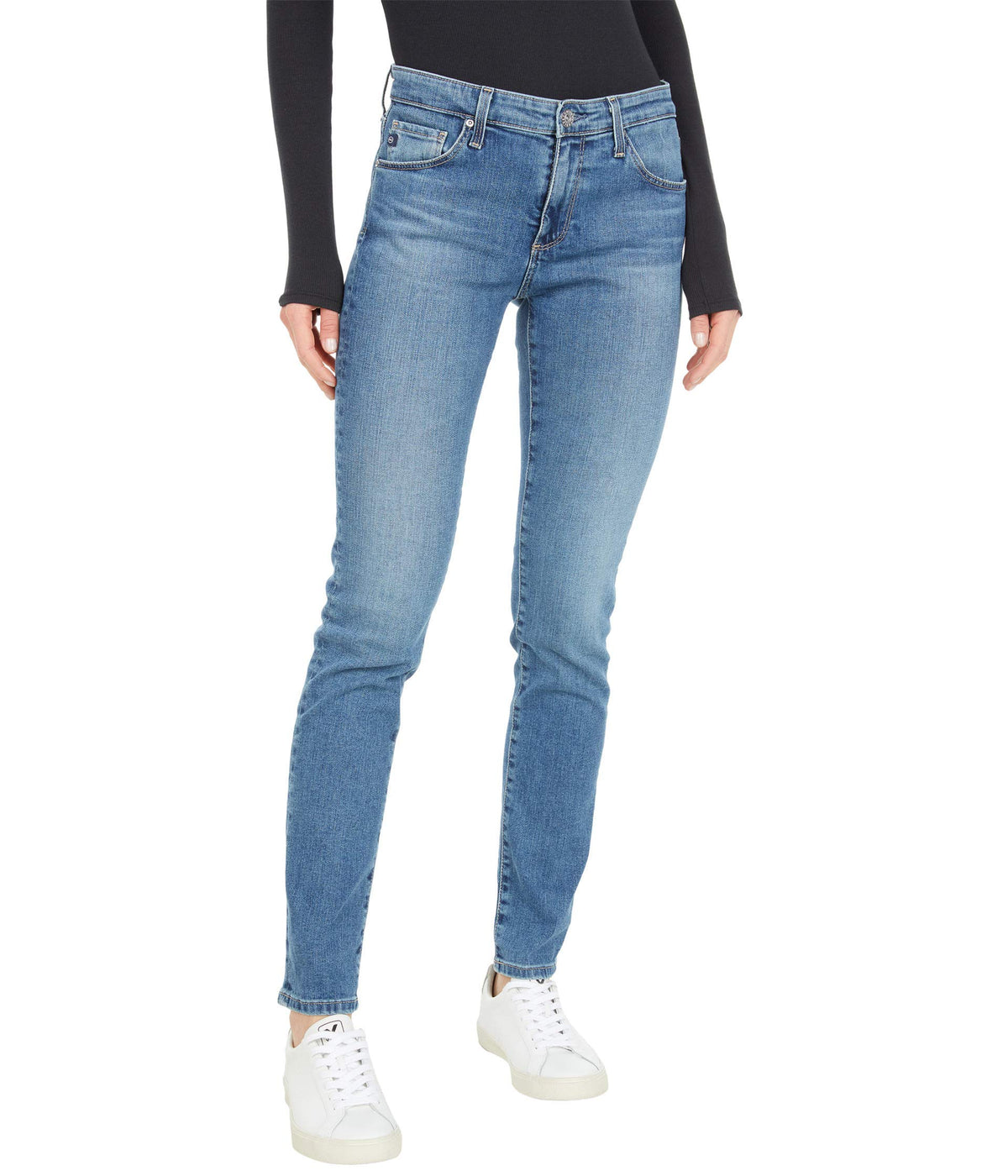 AG Adriano Goldschmied Prima Mid-Rise Cigarette in Cielo Cielo 30 30