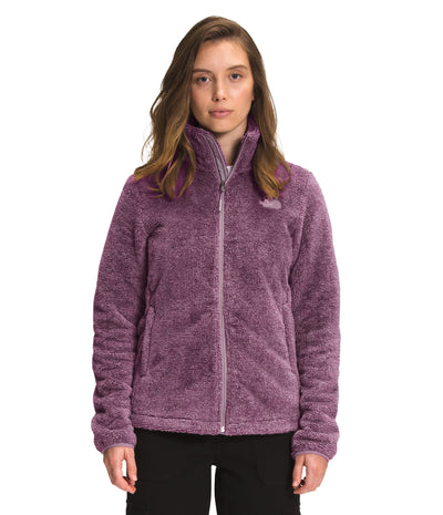 The North Face Women's Printed Multicolor Osito Jacket, Minimal Grey/Pikes Purple, M