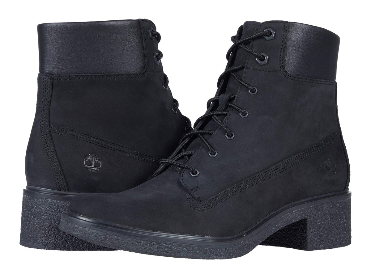 Timberland Brinda Lace-Up Heel Black 7.5 B (M)