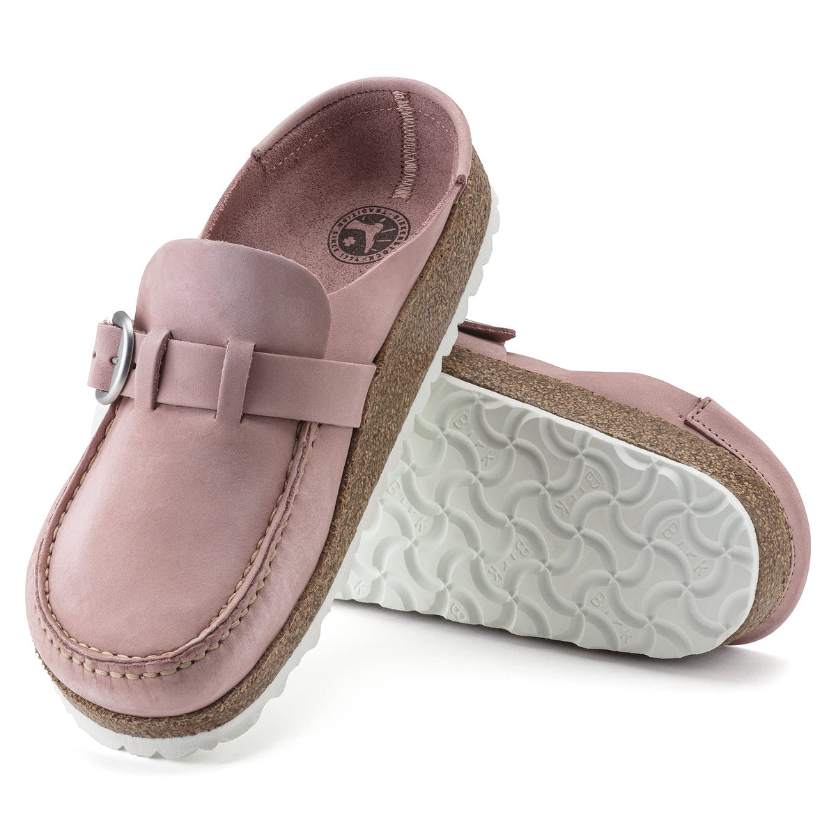 Birkenstock Unisex Buckley Clog, Soft Pink Nubuck, Size 39 EU (8-8.5 N US Women)