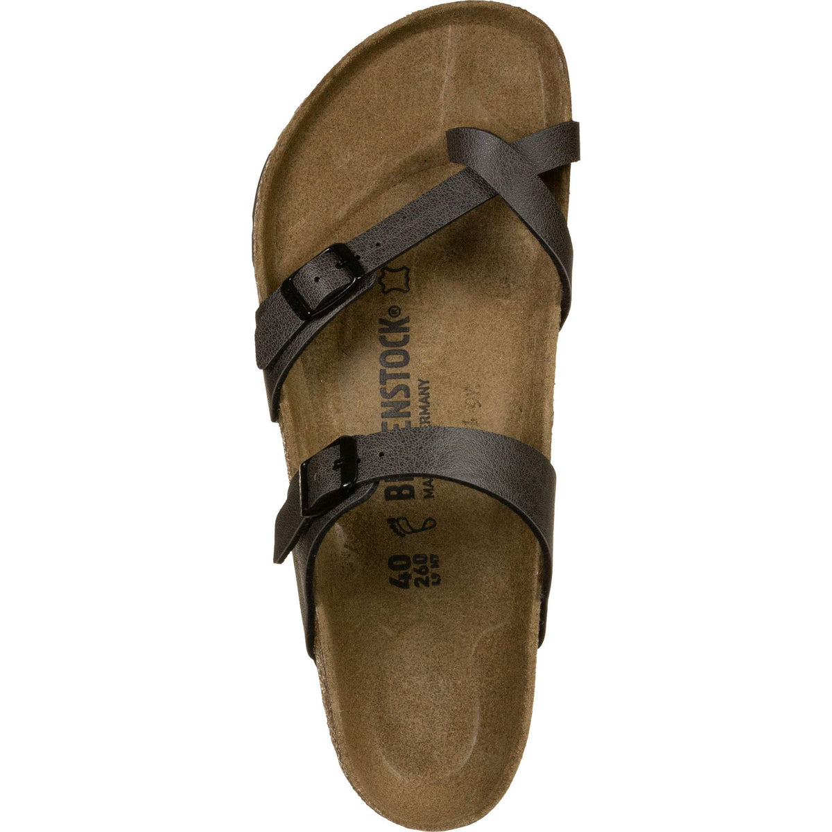 Birkenstock Womens Mayari Birko-Flor Flip Flop Summer Sandals - Anthracite - 10-10.5